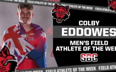 A-State’s Eddowes Dubbed SBC Men’s Field Athlete of the Week